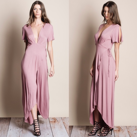 Full Wrap Maxi Dress - Picture 2 of 4
