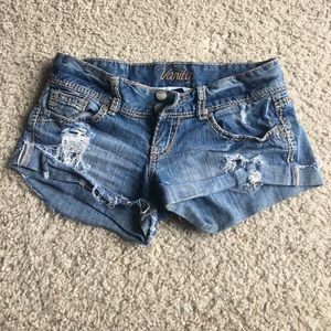 Ripped Vanity Jean Shorts
