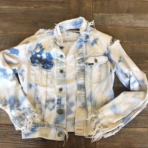 Extremely distressed Lee Denim Jacket!