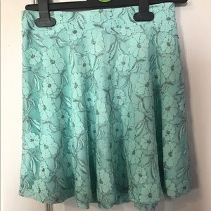 Blue Lace Skirt