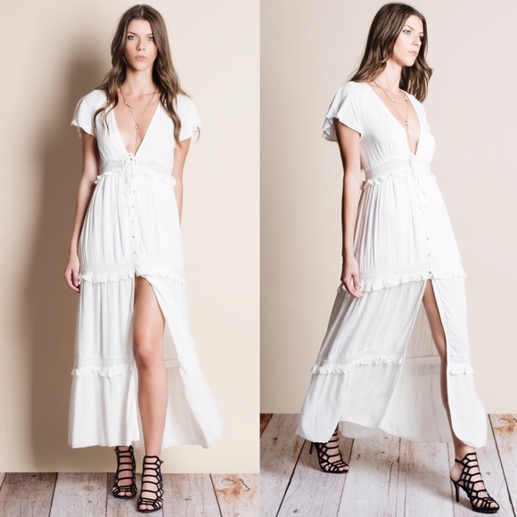 Button Down Maxi Dress / Top - Picture 2 of 4