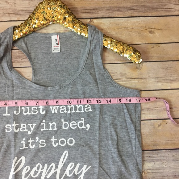 Last 1! LARGE Too Peopley out there tank - Picture 3 of 5