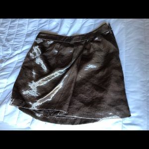 MOVING SALE! old Navy metallic Grey/plum skirt