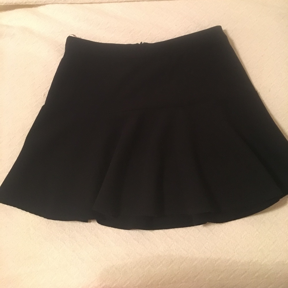 Fit and Flare black skater skirt