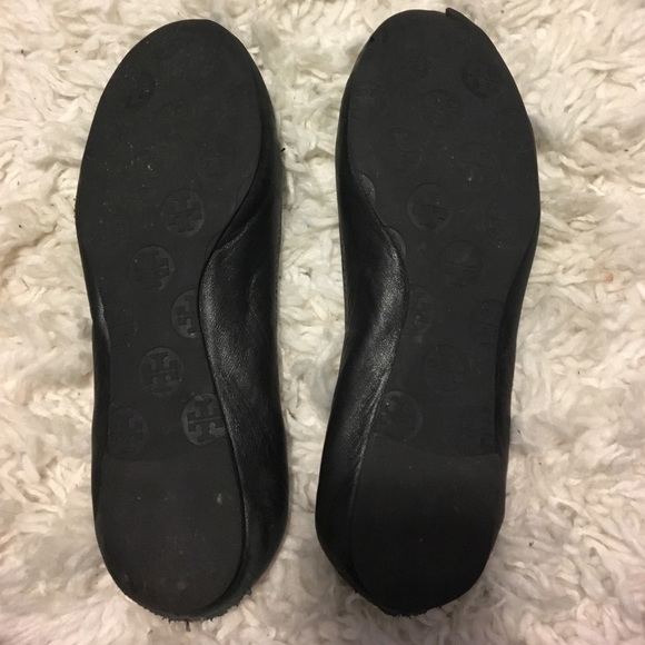 Tory burch reva flats black with silver hardware - Picture 3 of 4