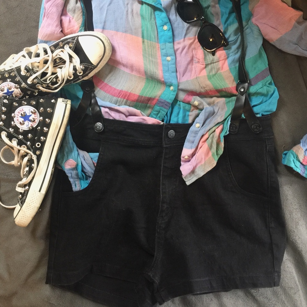 Black high waist shorts - Picture 2 of 6