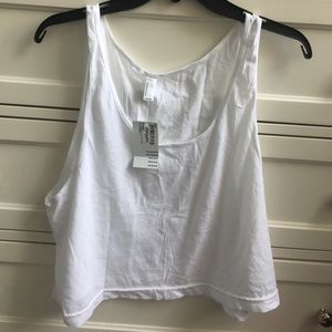 NWT American Apparel white Crop Top