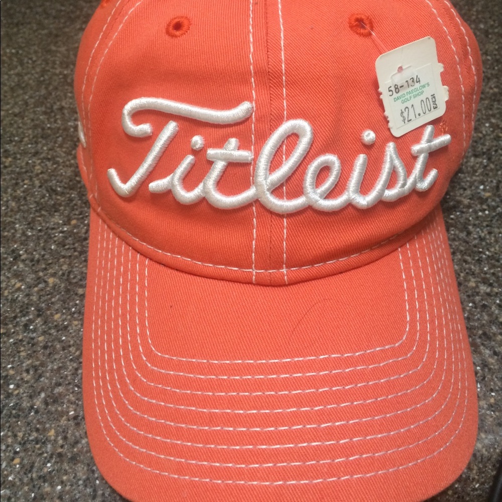 Titlelist Orange Golf Hat