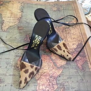 Lace-up Pony Hair Ferragamo