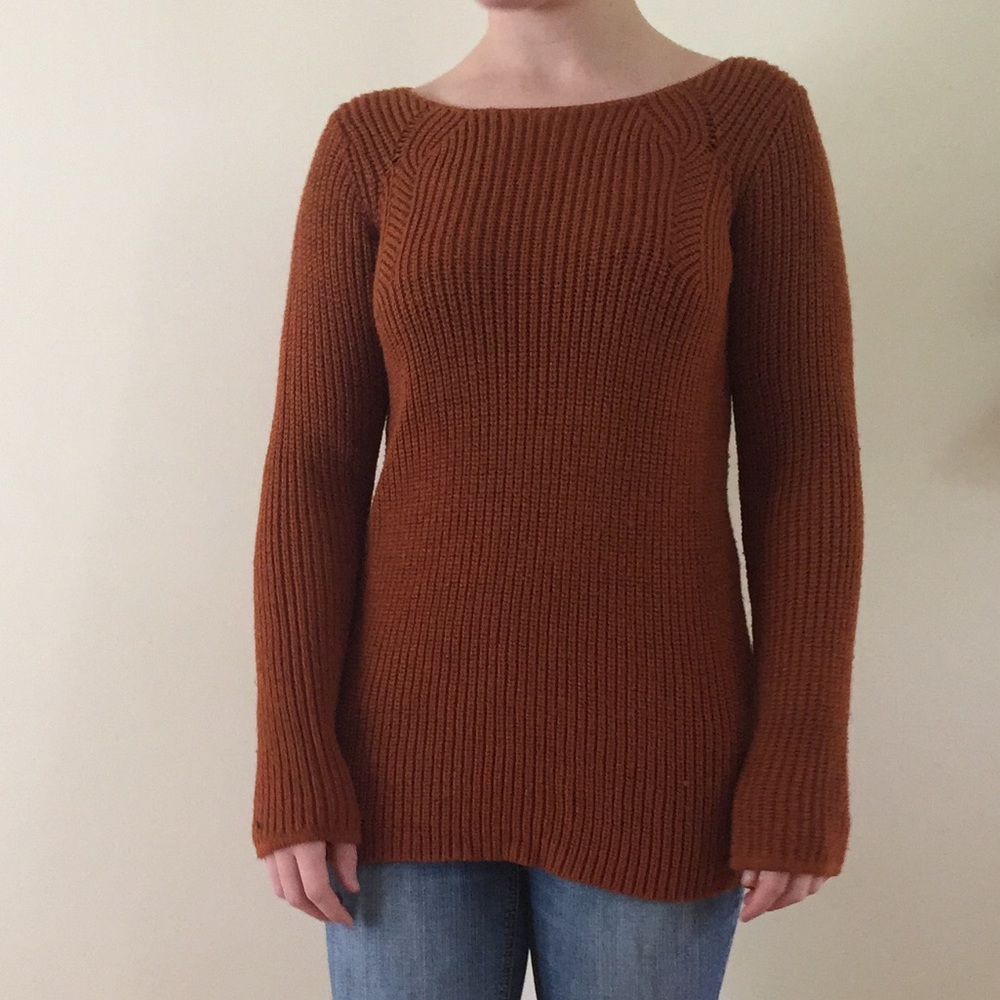 Burnt Orange Sweater Tunic