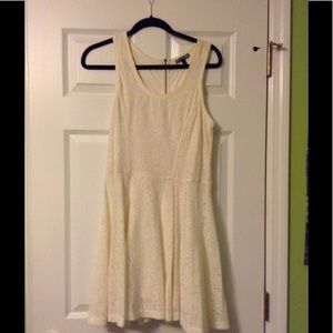 Cream colored skater dress