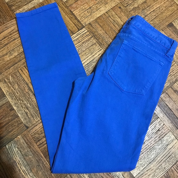 J. Crew Blue Toothpick Ankle Jeans Size 26 - Picture 2 of 5