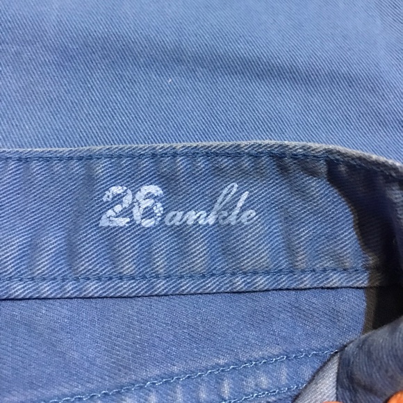 J. Crew Blue Toothpick Ankle Jeans Size 26 - Picture 4 of 5