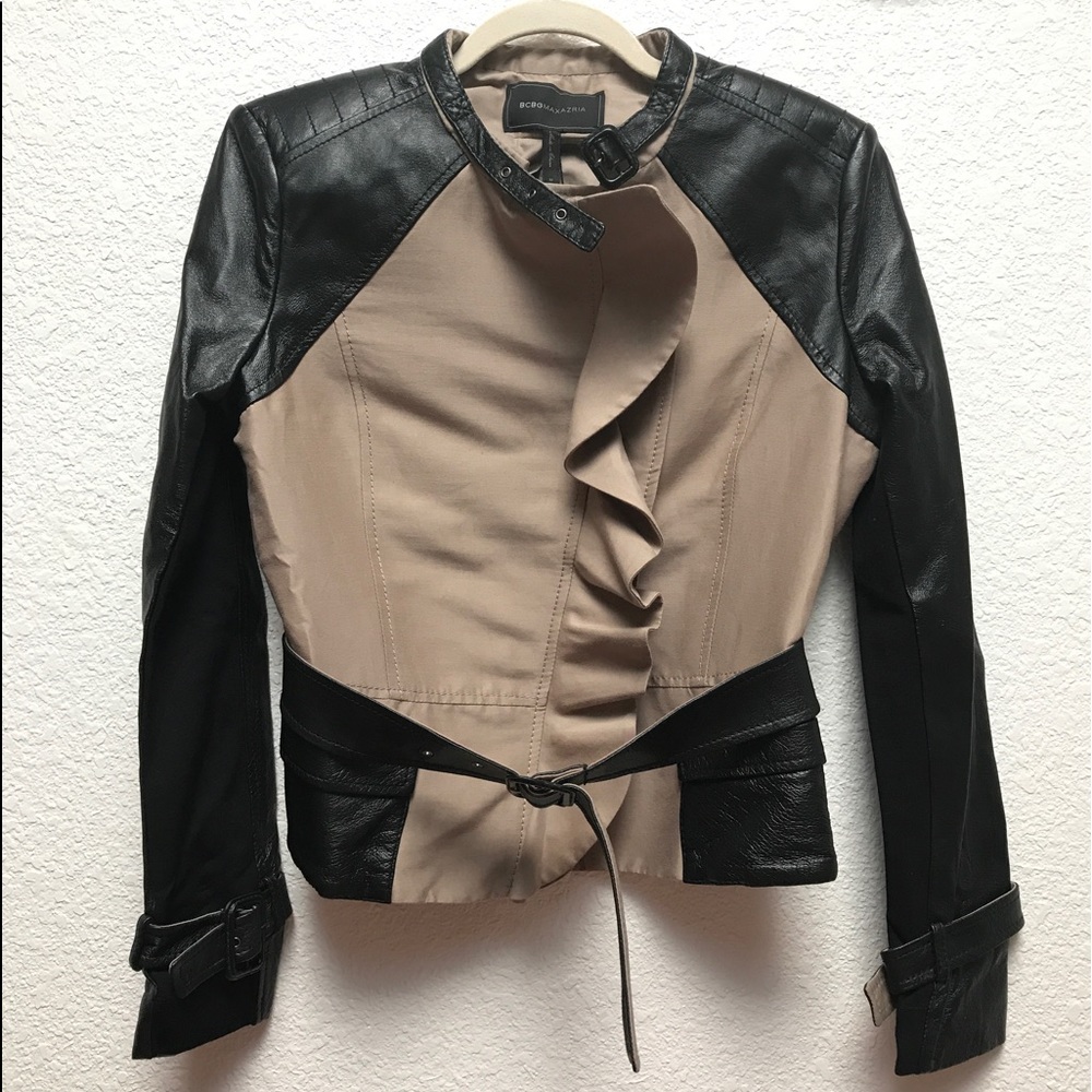 BCBGMAXAZRIA Leather Jacket