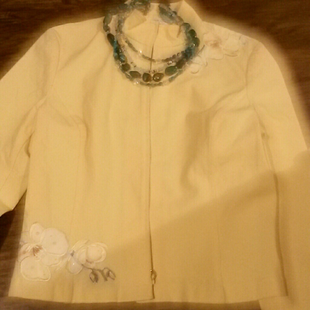 St. John by Marie Gray summer Yellow Jacket - Picture 2 of 4