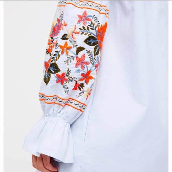 Free people embroidered off shoulder dress - Picture 4 of 7