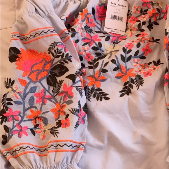 Free people embroidered off shoulder dress - Picture 7 of 7