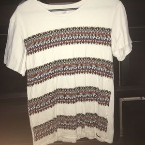 on the byas stripped t shirt