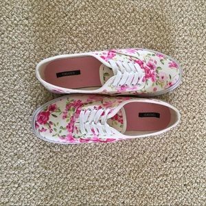 Forever 21  Floral- Print, Vans-inspired sneakers