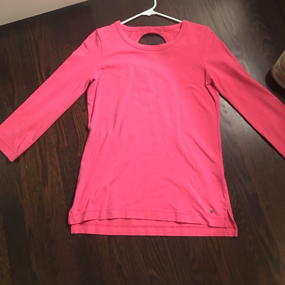 Kate spade long sleeve shirt hot pink size S