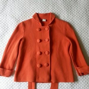 J. Crew Cotton Double-Breasted Sweater Jacket