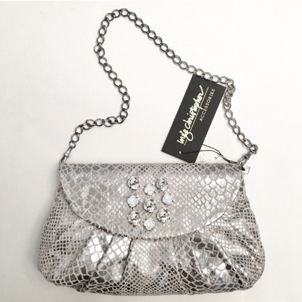 Inge Christopher Clutch with Swarovski Crystals