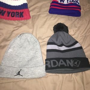 2 Jordan beanies