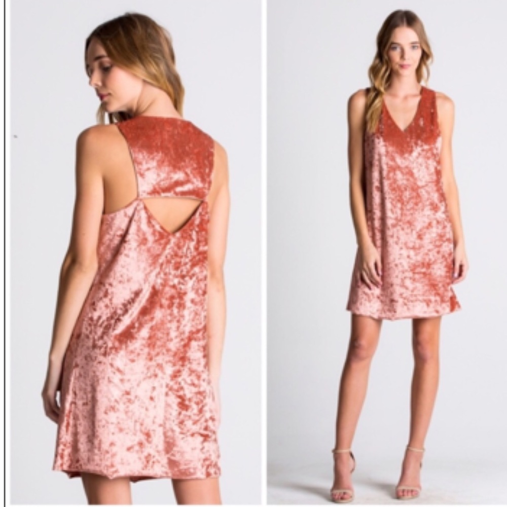 Crushed Velvet Dress