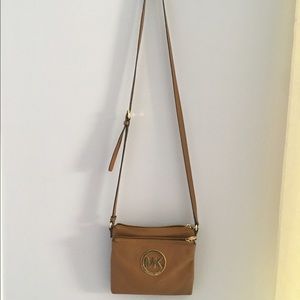 Michael Kors Brown Leather Crossbody with Wallet