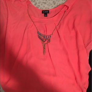 Cute coral top