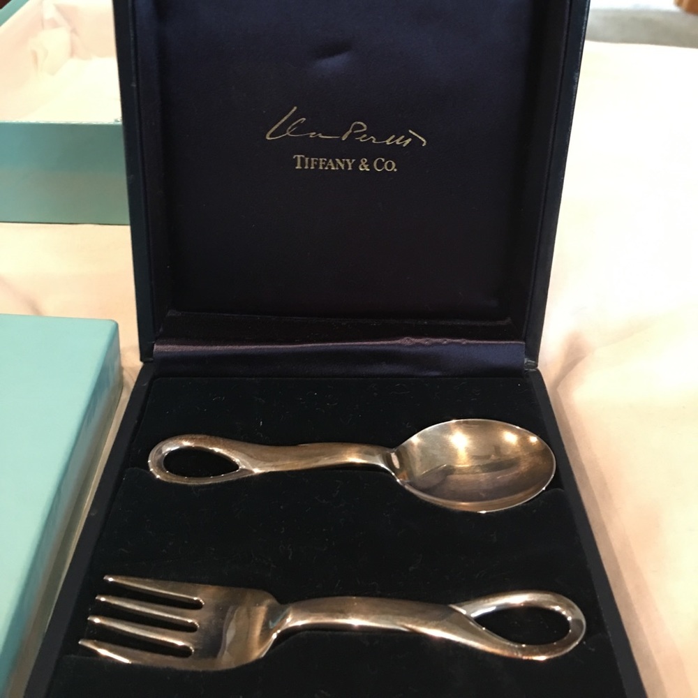 Tiffany and Co Baby Spoon and Fork