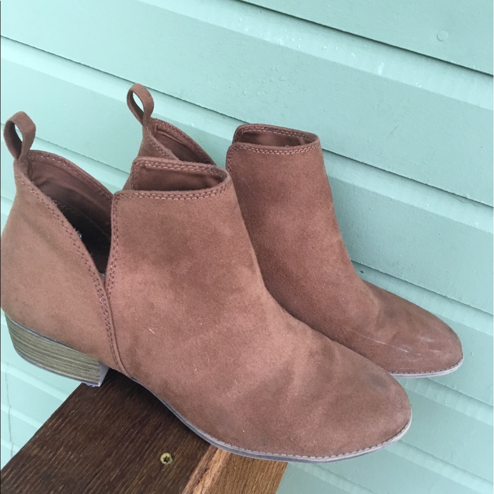 Brown Suede Booties - Picture 1 of 1