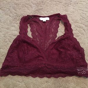 Red Lace Bralette