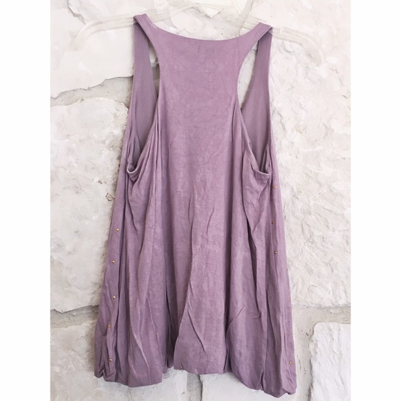 Gold Studded Lilac Tank - Picture 2 of 2