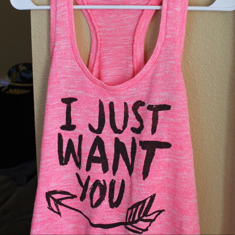 Stranded Bright Pink Juniors Graphic Tank Top