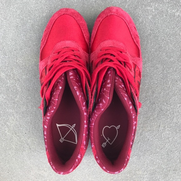 asics gel lyte iii black red valentines