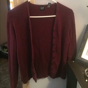 Maroon cardigan
