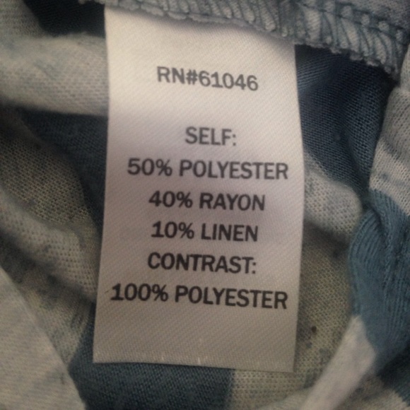 Vanity Blue & Gray Striped V Neck Top - Picture 7 of 7