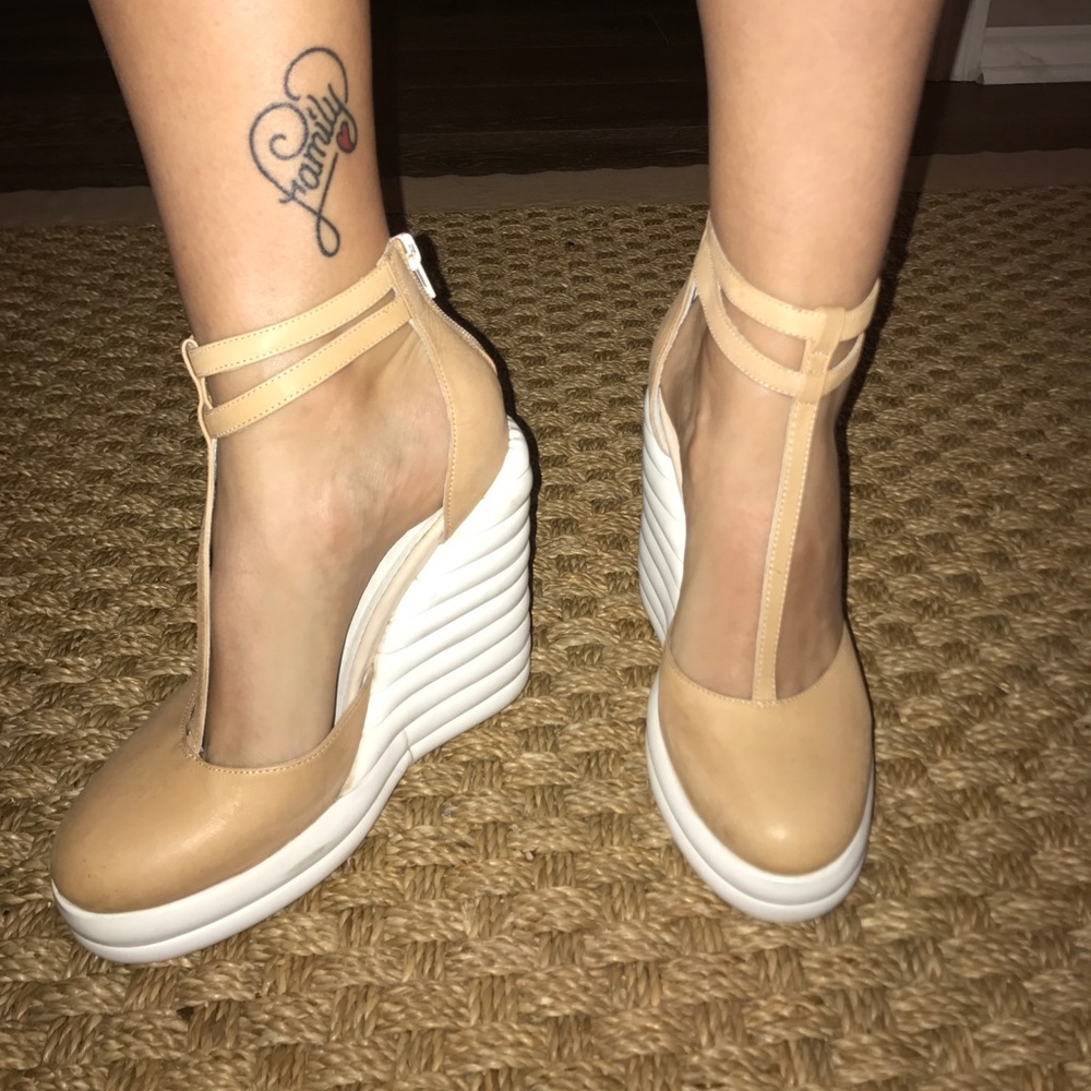 NEVER WORN Except for pics Jeffrey Campbell wedges