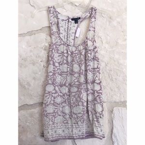 American Eagle Lavender Boho Tank
