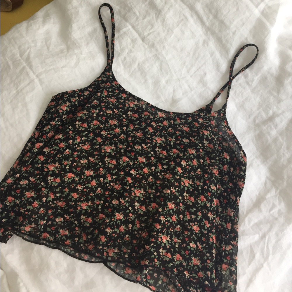 Forever 21 floral crop top