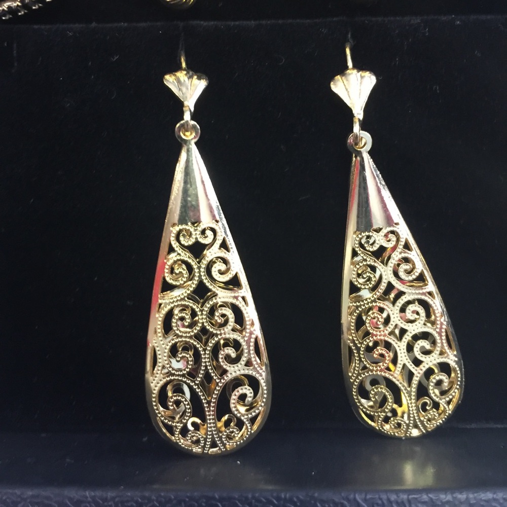14 k gold plated earring