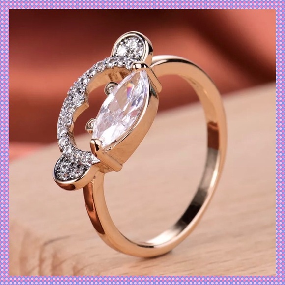 🐵White Sapphire Monkey Ring🐵 - Picture 4 of 5