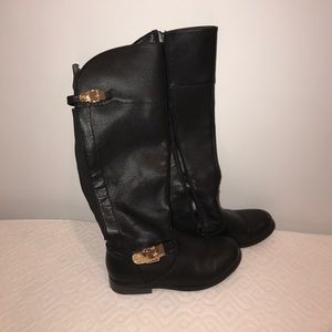 KNEE-HIGH LEATHER RIDING BOOTS