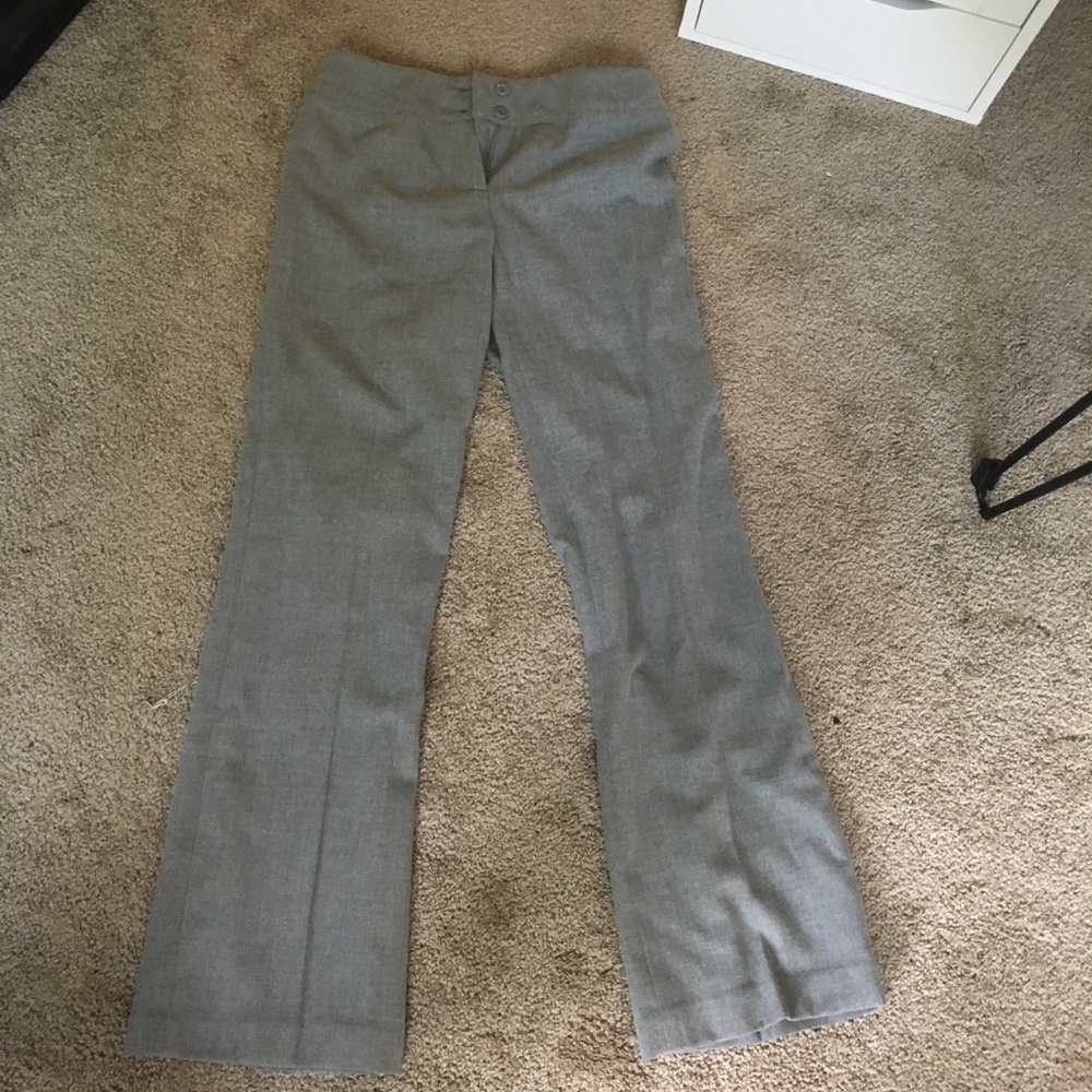 Gray work dress pants