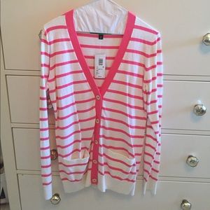 C Wonder pink and white cardigan-NEVER WORN