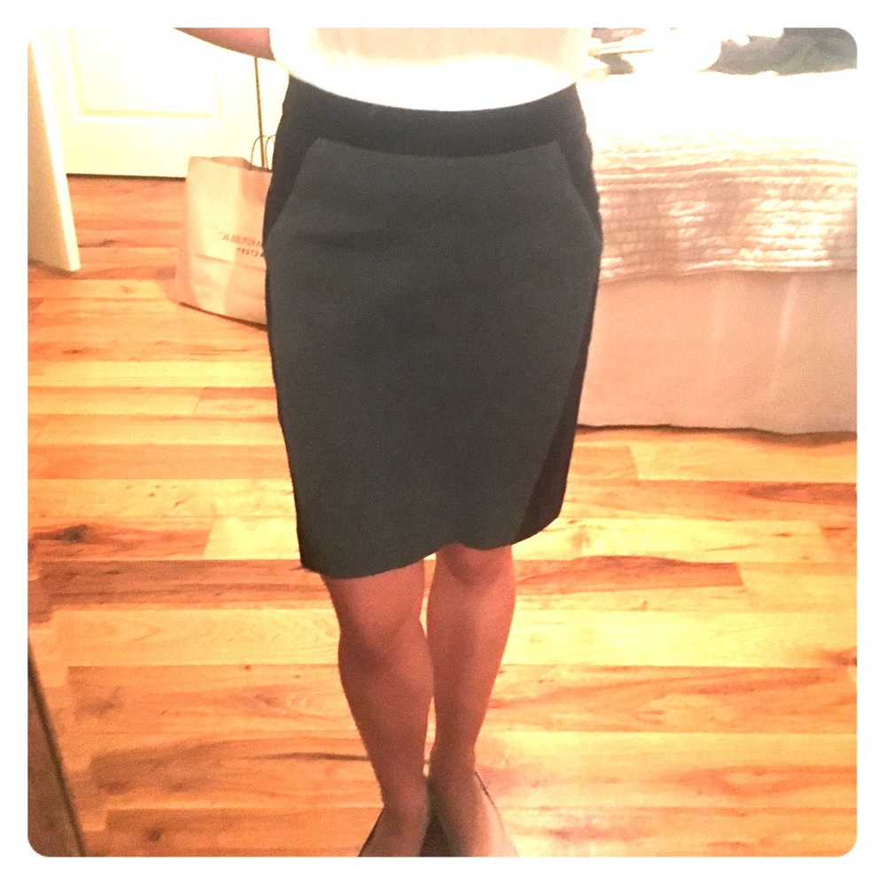 LOFT pencil skirt! Dark grey and black