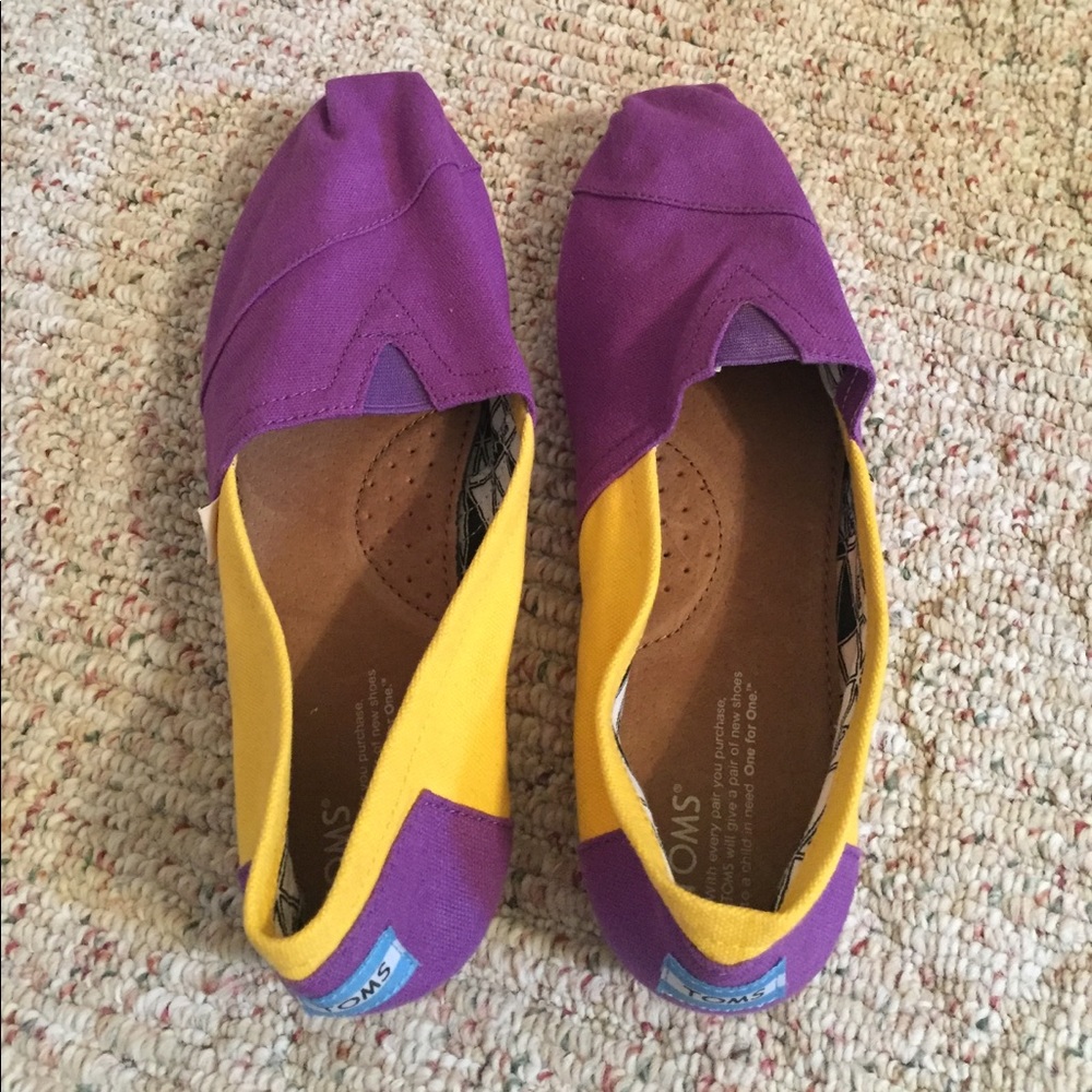 ✨ Reduced Price ✨ Purple/Gold Toms - Size 11
