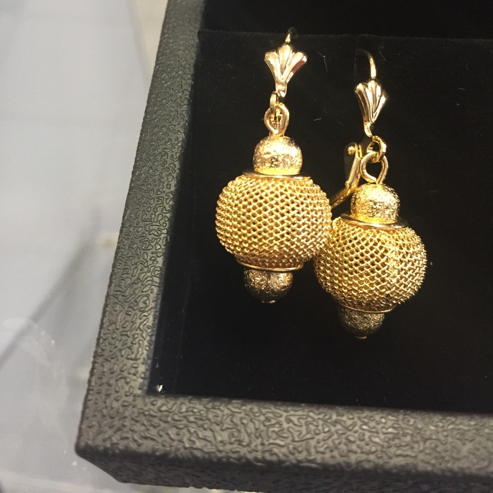 14k gold plated earring