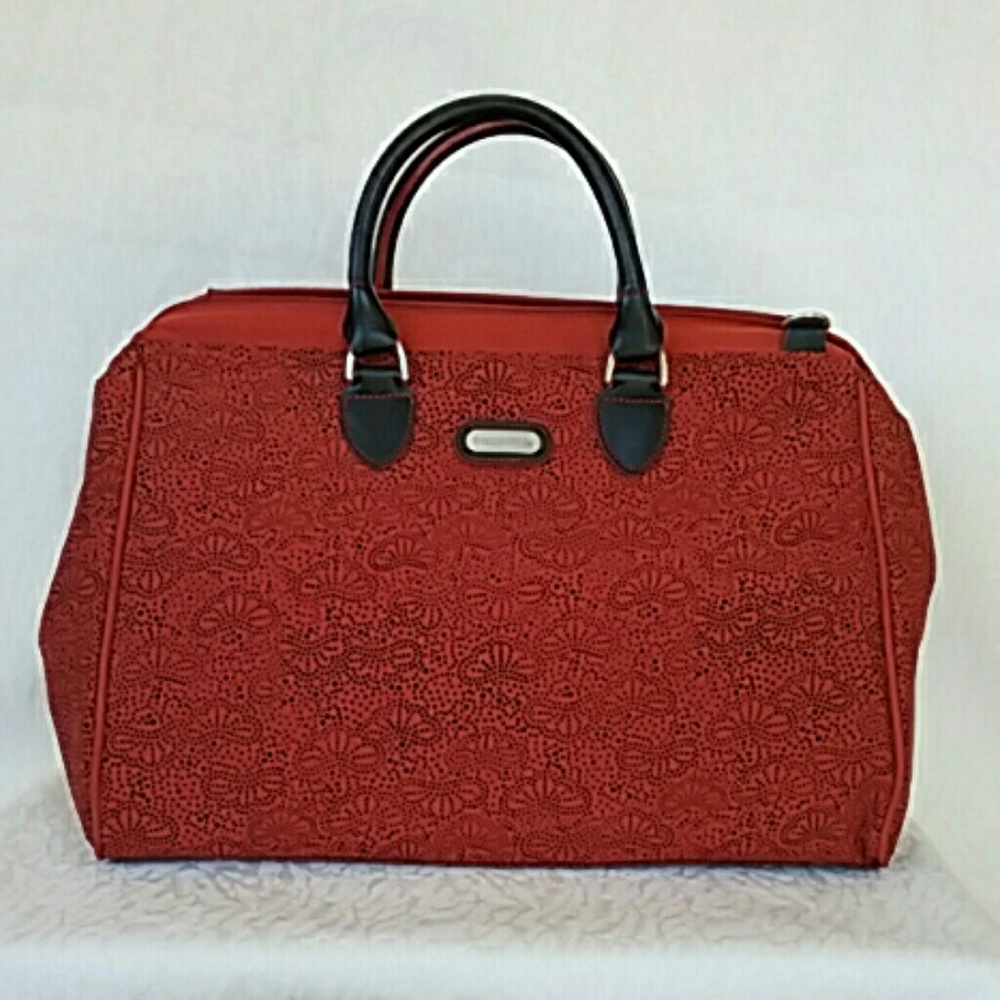 Like New Baggallini Red and Black Doctor Bag